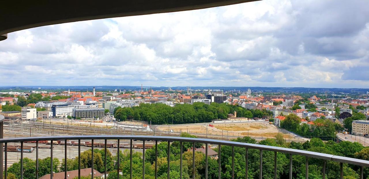 Suite-Xxi City View Hotelturm Augsburg Exterior foto