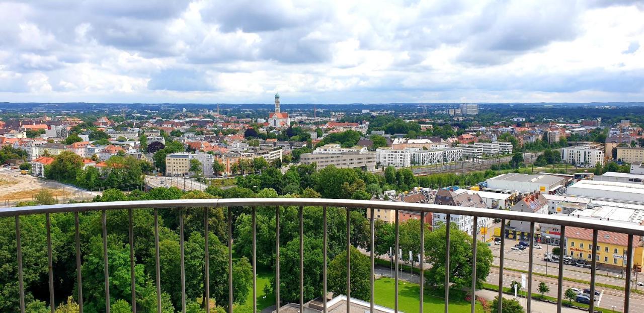 Suite-Xxi City View Hotelturm Augsburg Exterior foto