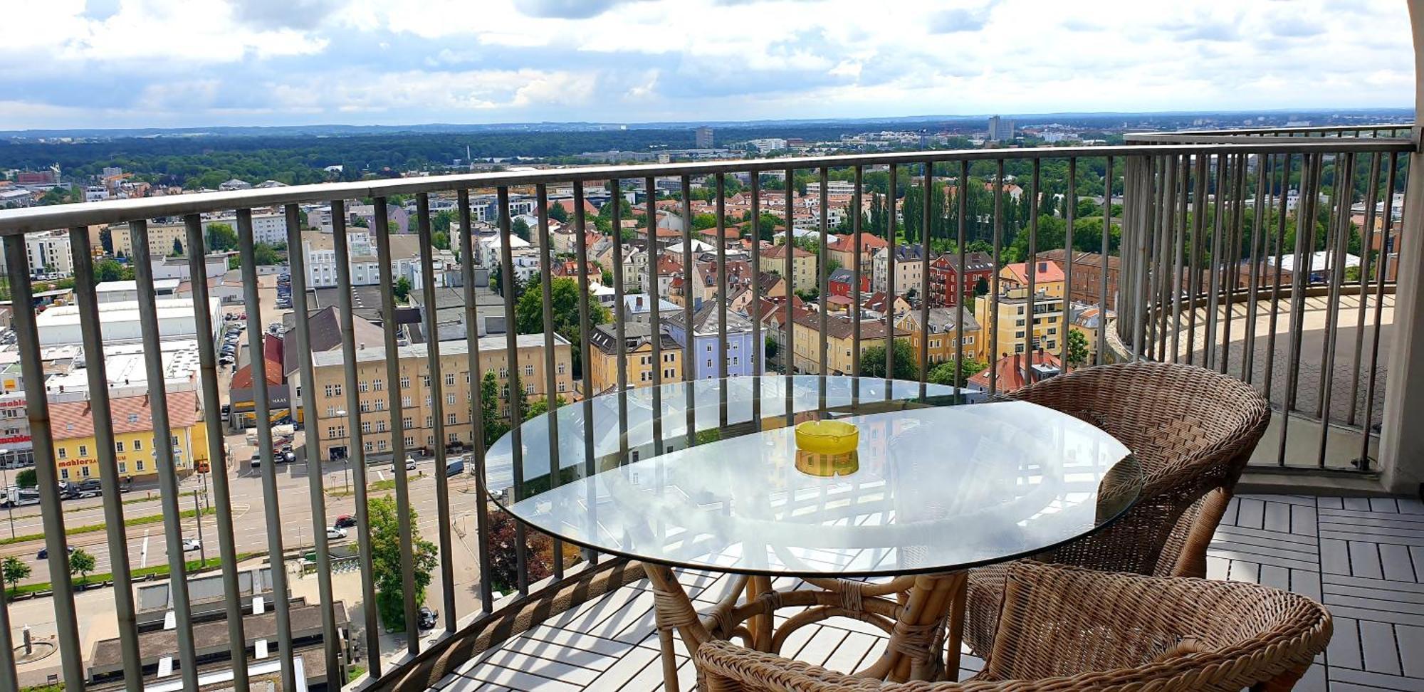 Suite-Xxi City View Hotelturm Augsburg Exterior foto