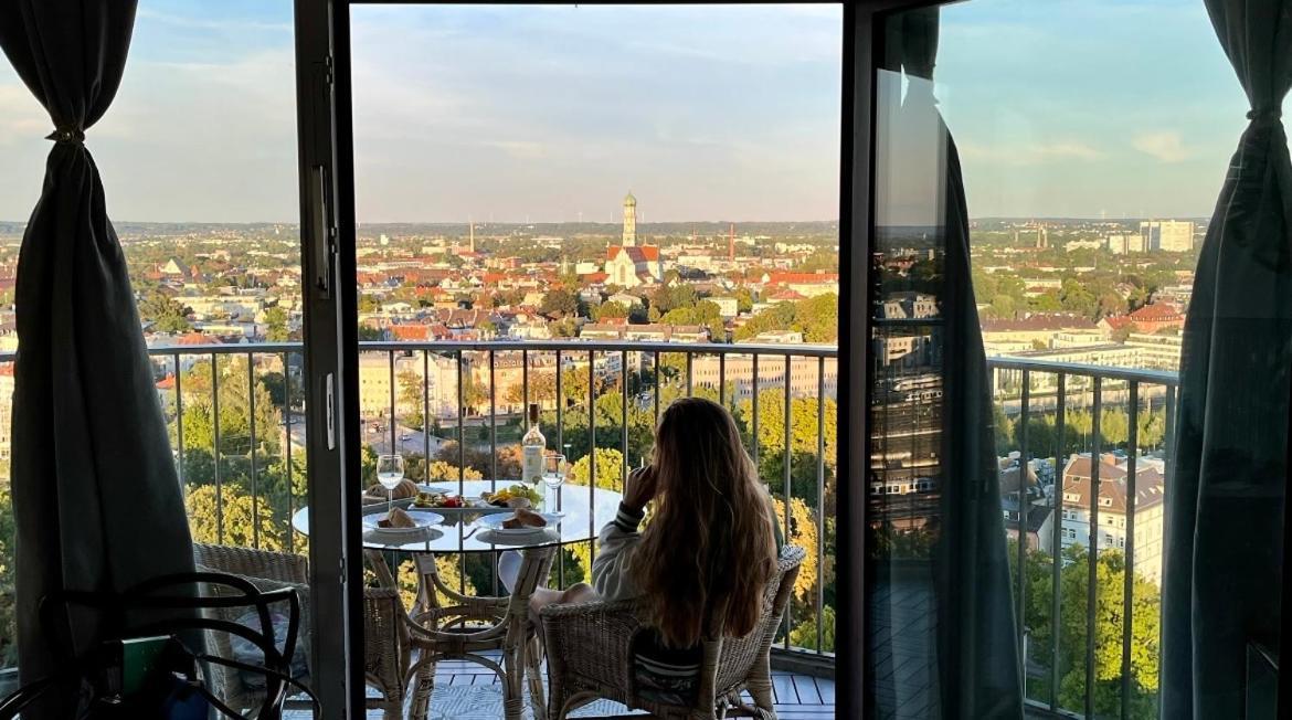 Suite-Xxi City View Hotelturm Augsburg Exterior foto